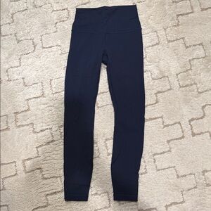 Lululemon High-Waisted Navy Leggings